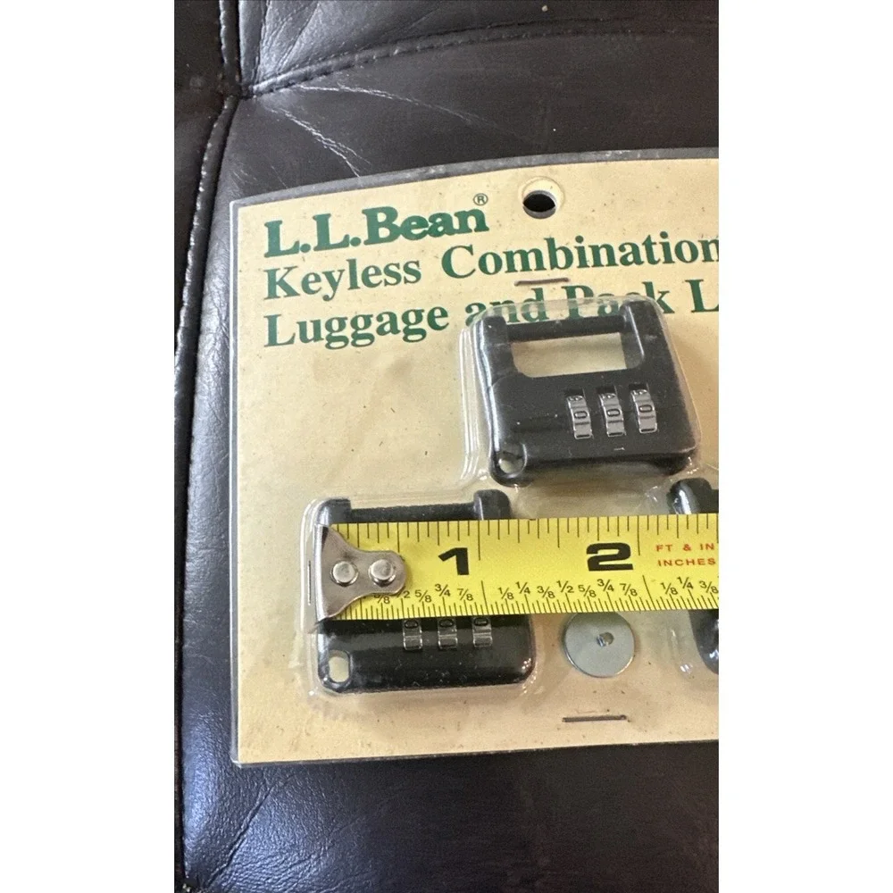 Vintage L.L. Bean‎ 3-Pack Lock Keyless Combination Luggage & Pack Locks Black